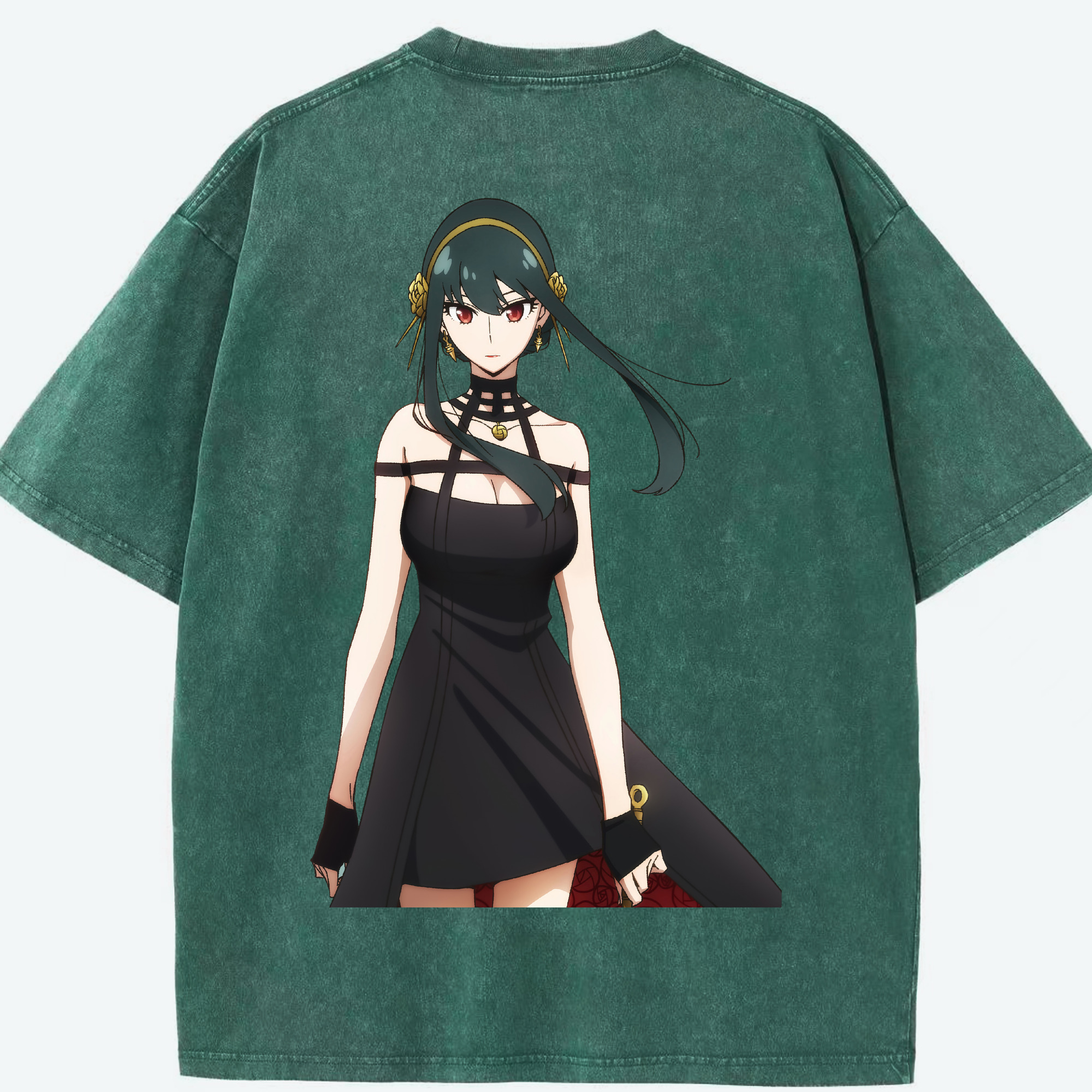 （画像用） SPY×FAMILY间谍家家酒 綿100% ヴィンテージ風 半袖Tシャツ（背面プリント）